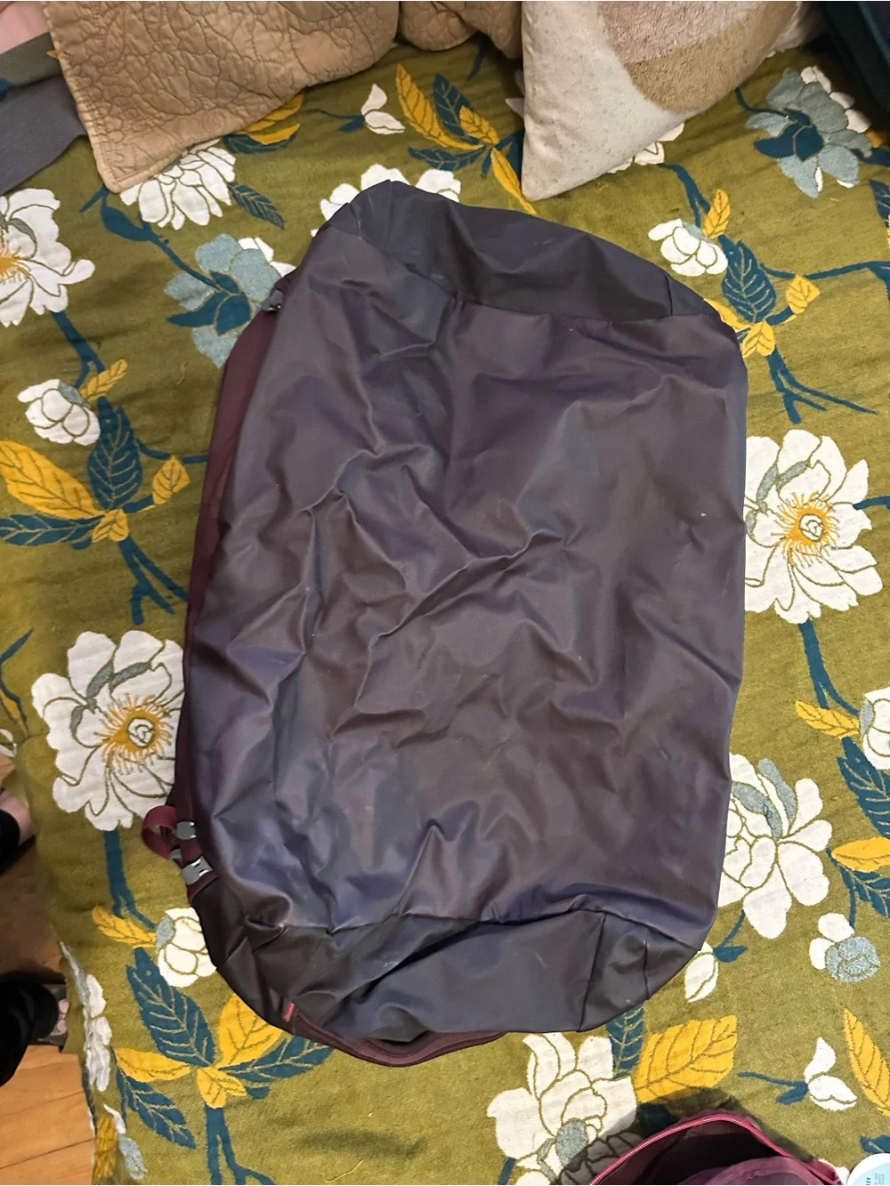 Burgundy Travel Backpack - Men's Carry Bag